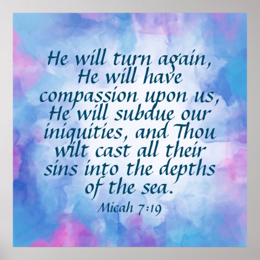 ミカ7:19 ポスター (正面)