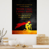 ミカ7:8聖書の聖句 ポスター (キッチン)