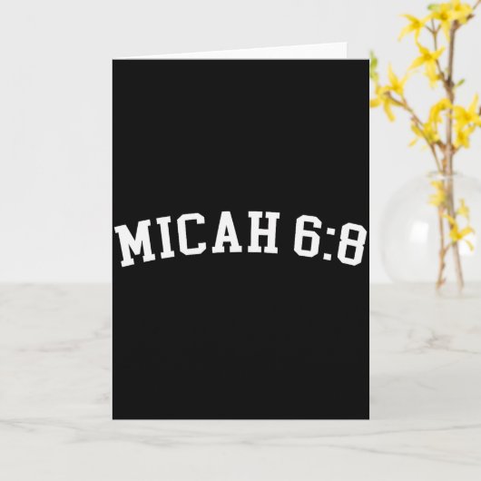 ミカ 6:8 カード (黄色い花)