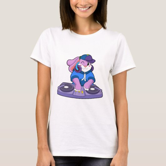 ミキサーとミュージシャンとしてのバニー Tシャツ (正面)