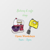 ミキサーアニメイラストレーション ウィンドウサイン (シート)