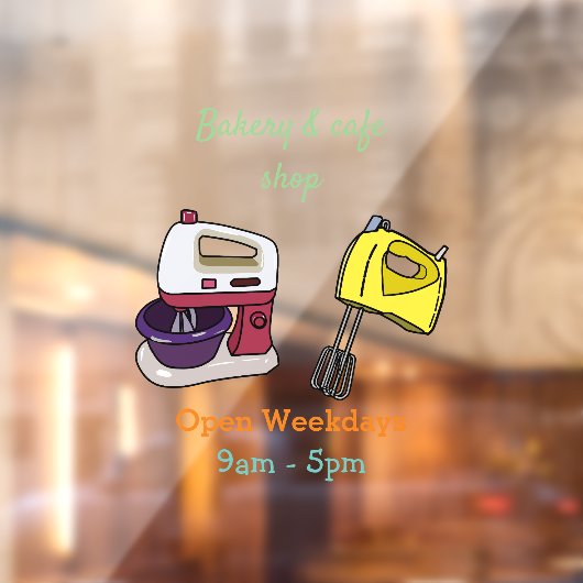 ミキサーアニメイラストレーション ウィンドウサイン (シート2)