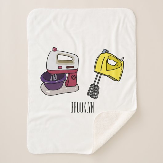 ミキサーアニメイラストレーション シェルパブランケット (正面)