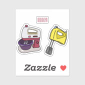 ミキサーアニメイラストレーション シール (シート)