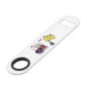 ミキサーアニメイラストレーション スピード栓抜き (正面アングル)