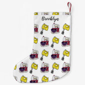 ミキサーアニメイラストレーション スモールクリスマスストッキング (裏面)