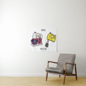 ミキサーアニメイラストレーション タペストリー (インサイチュ(横))