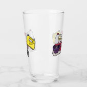 ミキサーアニメイラストレーション タンブラーグラス (左)