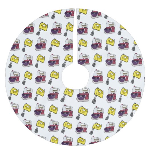 ミキサーアニメイラストレーション ブラッシュドポリエステルツリースカート (正面)