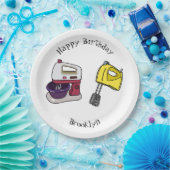 ミキサーアニメイラストレーション ペーパープレート (パーティー)