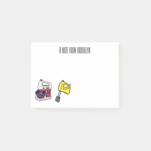 ミキサーアニメイラストレーション ポストイット (正面)