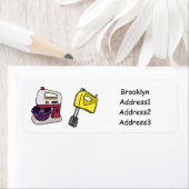 ミキサーアニメイラストレーション ラベル (インサイチュ)