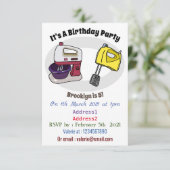 ミキサーアニメイラストレーション 招待状 (スタンド正面)