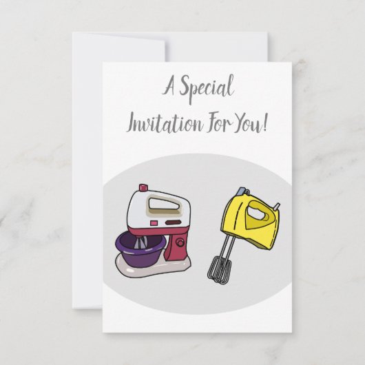 ミキサーアニメイラストレーション 招待状 (裏面)