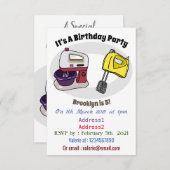 ミキサーアニメイラストレーション 招待状 (正面/裏面)