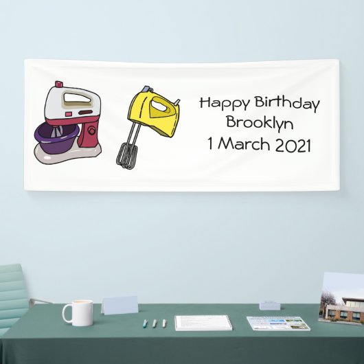 ミキサーアニメイラストレーション 横断幕 (トレードショー)