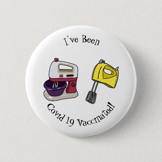 ミキサーアニメイラストレーション 缶バッジ (正面)