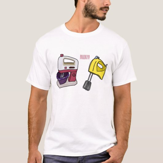 ミキサーアニメイラストレーション Tシャツ (正面)