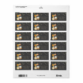 ミキサーサンフラワーズゴールドフォイル紙吹雪 ラベル (フルシート)