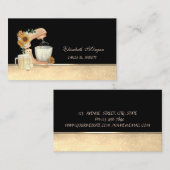 ミキサーサンフラワーズ《写真》ぼけ味スイーツベーカリー 名刺 (正面/裏面)