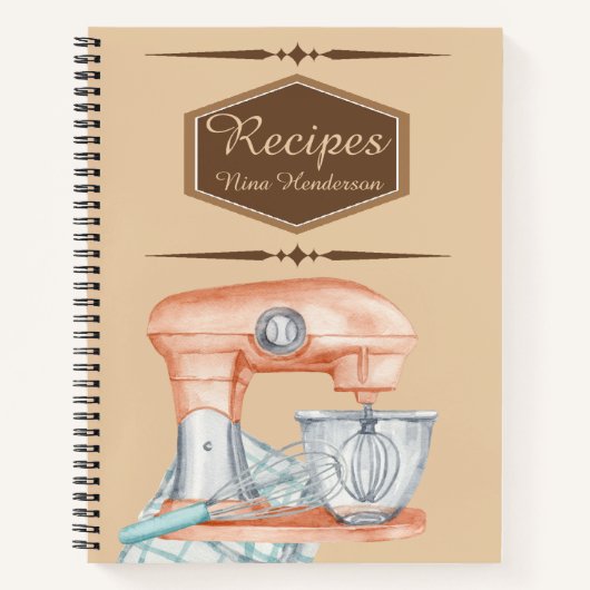 ミキサーノパーソナライズされたートブック ノートブック (正面)