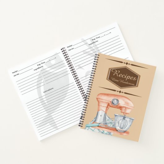 ミキサーノパーソナライズされたートブック ノートブック (内部)