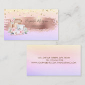 ミキサーバラ、紙吹雪ブラシストロークグラデーション 名刺 (正面/裏面)