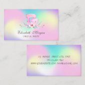 ミキサーフラワースイーツベーカリーホログラフィック 名刺 (正面/裏面)
