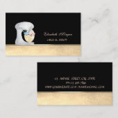 ミキサーフラワーズ金ゴールドスイーツベーカリー 名刺 (正面/裏面)