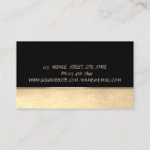 ミキサーフラワーズ金ゴールドスイーツベーカリー 名刺 (裏面)