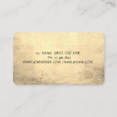 ミキサーフラワーズ金ゴールドドリップホログラフィックインクベーカリー 名刺 (裏面)