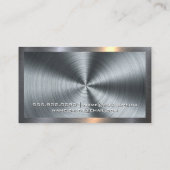 ミキサー |サウンドエンジニア |金属 名刺 (裏面)