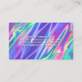 ミキサー | サウンドノートカラフル液体の背景 名刺 (裏面)