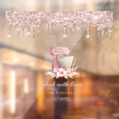 ミキサー フラワーズ ローズ ゴールド ドリップス ベーカリー   ウィンドウサイン (シート2)