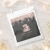 ミキサー フラワーズ ローズ ゴールド ドリップス ベーカリー   フェイバーバッグ (クリップ留めされた状態)