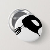 ミキサー-台所機械 缶バッジ (正面&裏面)