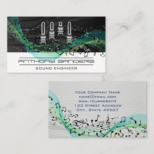 ミキサー | 技術背景 | 楽譜 名刺 (正面/裏面)