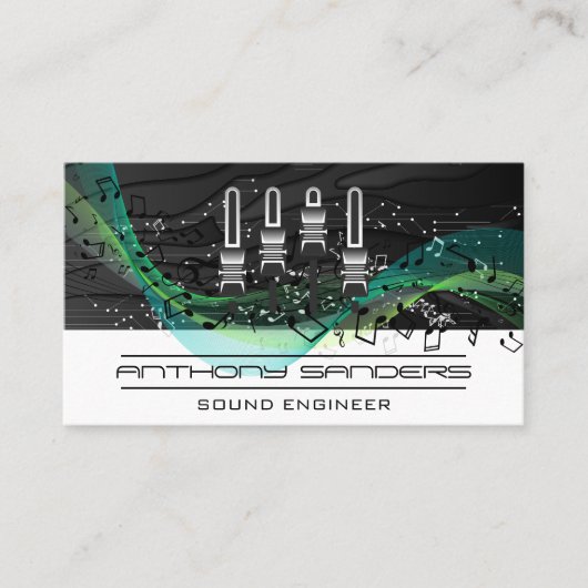 ミキサー | 技術背景 | 楽譜 名刺 (正面)