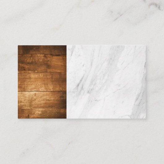 ミキサー |木製大理石の背景 名刺 (裏面)