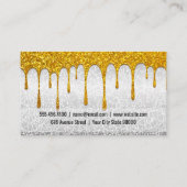 ミキサー |金ゴールドグリッター 名刺 (裏面)