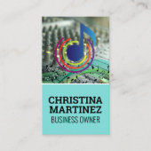 ミキサ楽器 | ミュージカルカラフルノートロゴ 名刺 (正面)