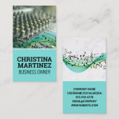 ミキサ楽器 |音楽ノートの名刺 名刺 (正面/裏面)