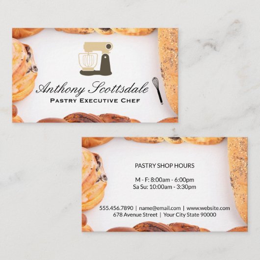 ミキサ機 | ペストリー 名刺 (正面/裏面)