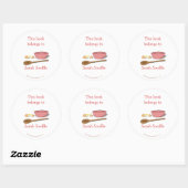 ミキシングカスタムボウル蔵書票テンプレート ラウンドシール (シート)