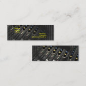 ミキシングデスクの名刺 スキニー名刺 (正面/裏面)