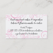 ミキシングファンシーボウルウィスクベーカリーベーキングパティシエ 名刺 (裏面)