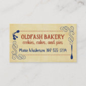 ミキシングボウルウィスクヴィンテージベーカリーのペストリーシェフケーキ 名刺 (正面)