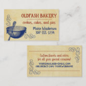 ミキシングボウルウイスキーヴィンテージベーキング 名刺 (正面/裏面)