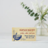 ミキシングボウルウイスキーヴィンテージベーキング 名刺 (スタンド正面)