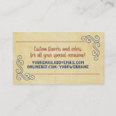 ミキシングボウルウイスキーヴィンテージベーキング 名刺 (裏面)